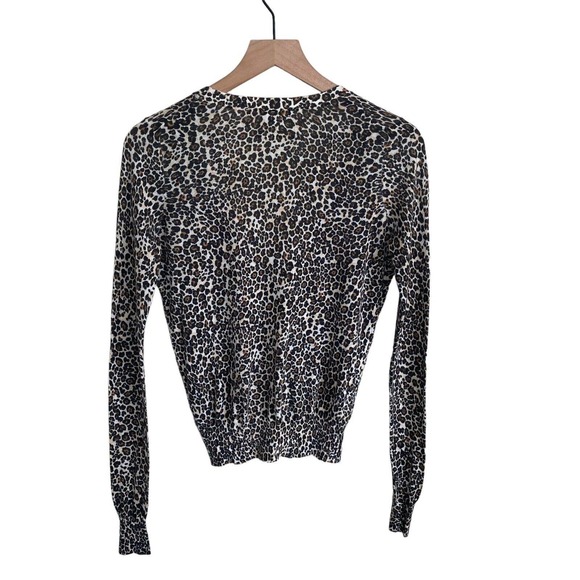 Victoria's Secret Cheetah Print Cardigan 100% Cotton Women’s Size Small - Picture 2 of 8